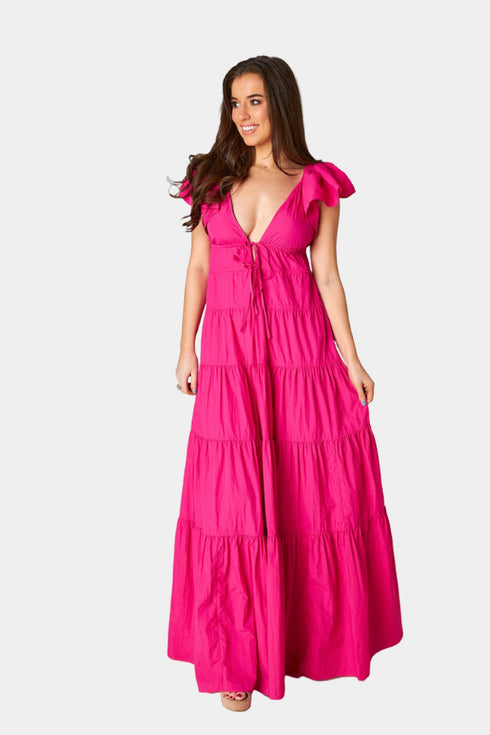 holland-tiered-maxi-dress-raspberry Buddy Love - Sophia's Style--Red-S-2
